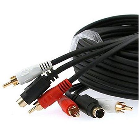 CMPLE CMPLE 350-N S-Video & 2-RCA Audio Cable Combo  Gold Plated -75ft 350-N